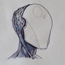 sin rostro. Traditional illustration project by Daniel Gonzalez Aguirre - 05.09.2022