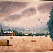 Mi Proyecto del curso: Paisajes en acuarela: técnicas y herramientas experimentales. Fine Arts, Painting, and Watercolor Painting project by Ventura Labbé - 05.09.2022