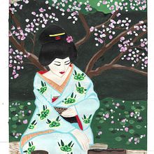 Mein Kursprojekt: Einführung in die Gouachemalerei: eine bunte Reise nach Japan. Un projet de Illustration traditionnelle, Beaux Arts, Peinture , et Peinture gouache de werthchr - 09.05.2022