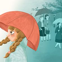 Día de choiva. Traditional illustration project by Tamara Baz - 05.10.2022