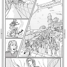 My project for course: Storytelling for Comics: Explore Action and Perspective. Un proyecto de Cómic, Dibujo a lápiz, Dibujo, Stor, telling, Stor, board, Dibujo digital e Ilustración con tinta de Teresa Montalvao Hodson - 12.06.2022