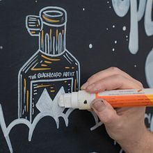 My project for course: Lettering and Illustration for Blackboard Art . % Michael Tilley (The Blackboard Artist) tarafından hazırlanan Geleneksel illüstras, on, Harfler, Çizim, Ve El Yazısı projesi - 05.10.2022