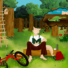 Draw in your style - Ilustración Sant Jordi. Traditional illustration, Drawing, and Digital Drawing project by Ainhoa Venegas - 04.23.2022