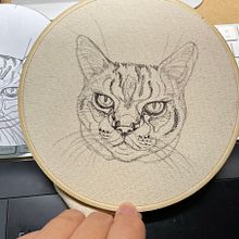 My project for course: Realistic Embroidery Techniques. Projekt z dziedziny Trad, c, jna ilustracja,  Haft, Wzornictwo tekst i liów użytkownika Zueia Lu - 11.05.2022
