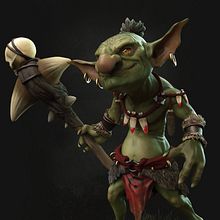 Modelado Goblin . 3D, 3D Modeling, Character Design, 3D Character Design, and 3D Design project by Víctor Gomis - 05.10.2022