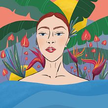 My project for course: Illustrated Portraits: Adobe Fresco for Beginners. Projekt z dziedziny Ilustracja c i frowa użytkownika lourebecca - 08.05.2022