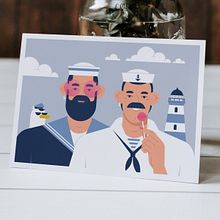 Sweet Sailors. Un projet de Illustration traditionnelle, Conception de personnages, Design graphique et Illustration vectorielle de Yan Moryachok - 11.05.2022