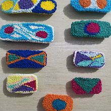 Mi proyecto del curso: Técnicas de punch needle para accesorios personalizados. Un projet de Artisanat, Broderie, Art textile, DIY, Punch needle , et Design textile de Diana Marin - 12.05.2022