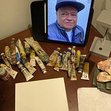 Mi proyecto del curso: Retrato artístico al óleo sobre papel. Fine Arts, Painting, and Oil Painting project by John Joven - 05.07.2022