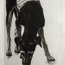 Estampación de grabado en aguafuerte - El abrazo de la angustia . Un projet de Gravure, Estampe , et Beaux Arts de Maria López - 12.05.2022