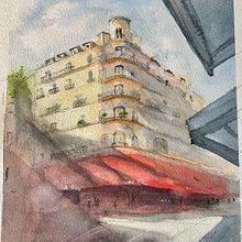 My project for course: Architectural Sketching with Watercolor and Ink. Esboçado, Desenho, Pintura em aquarela, Ilustração arquitetônica, Sketchbook e Ilustração com tinta projeto de childscheryl - 12.05.2022