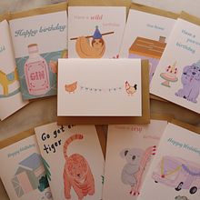 My project for course: Greeting Card Design: Illustrate and Sell Your Collection. Projekt z dziedziny Design, Trad, c, jna ilustracja, Br, ing i ident, fikacja wizualna, Grafika ed, torska, Projektowanie graficzne, Ilustracja c i frowa użytkownika Sandy Chiu - 12.05.2022
