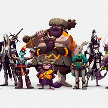 Team of Characters. Traditional illustration, Character Design, and Art Direction project by Andrés Moncayo - 01.31.2021