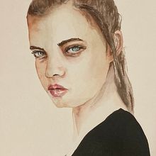 My project for course: Watercolor Portrait from a Photo. Traditional illustration, Watercolor Painting, and Portrait Drawing project by leannegitlin - 05.13.2022
