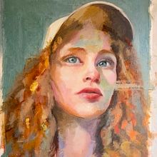 Mi proyecto del curso: Retratos contemporáneos al óleo. Un proyecto de Ilustración tradicional, Bellas Artes, Pintura y Pintura al óleo de Consuelo Araya - 12.05.2022