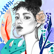 Mi proyecto del curso: Retrato con lápiz, técnicas de color y Photoshop. Un proyecto de Ilustración tradicional, Bellas Artes, Dibujo a lápiz, Dibujo, Ilustración digital y Dibujo de Retrato de Alejandra Cárdenas - 14.05.2022