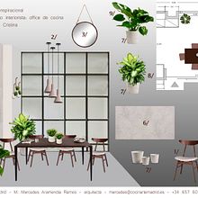 Diseño interiorismo para office de una cocina. Un proyecto de Diseño de interiores, Arquitectura interior y 3D de M. Mercedes Aramendia Ramos - 14.05.2022