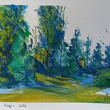 Il mio progetto del corso: Paesaggi naturali ad acquerello. Fine Arts, Painting, and Watercolor Painting project by Francesco Finucci - 05.14.2022