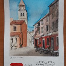 Mi proyecto del curso: Cuaderno de viaje en acuarela. Traditional illustration, Watercolor Painting, Architectural Illustration, and Sketchbook project by Анна Кант - 05.15.2022