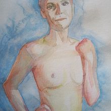 My project for course: The Human Figure in Watercolor. Un progetto di Illustrazione tradizionale, Belle arti, Pittura, Pittura ad acquerello, Disegno realistico e Disegno anatomico di Kaos Käthe - 15.05.2022