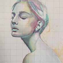 My project for course: Artistic Portrait with Watercolors. Un progetto di Belle arti, Pittura, Pittura ad acquerello e Disegno di ritratti di kackelabacken35 - 15.05.2022