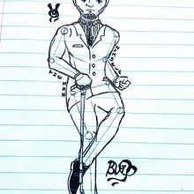 caricaturing myself . Un proyecto de Ilustración tradicional de Bangelier Vanel - 16.05.2022