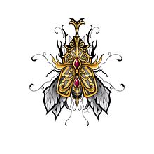 Mon projet du cours : Conception de tatouage aux effets dorés sur Procreate . Traditional illustration, Digital Illustration, and Tattoo Design project by Manon JACQUEMIN - 05.16.2022