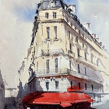 Some of my latest paintings.... Un progetto di Illustrazione tradizionale, Architettura, Belle arti, Paesaggismo, Pittura, Bozzetti e Pittura ad acquerello di Alex Hillkurtz - 16.05.2022