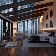 MISTY PINES ROOM. Un proyecto de Diseño de interiores de Ester Campos - 15.05.2022