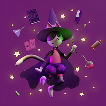 Meu projeto do curso: Criação de personagens 3D com Blender . 3D, Design de personagens, Modelagem 3D, Design de personagens 3D, e 3D Design projeto de Rafaela Jardim - 17.05.2022