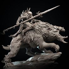 Urko, miniatura escala 1/24. Un projet de Sculpture, Conception de jouets, Modélisation 3D , et Conception de personnages 3D de Juan Novelletto - 01.01.2021