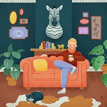 My project for course: Colorful Digital Illustration in Procreate. Un progetto di Illustrazione tradizionale, Disegno, Illustrazione digitale e Disegno digitale di Tanya Viljoen - 17.05.2022