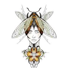 My project for course: Artistic Tattoo Design with Golden Effects in Procreate. Un projet de Illustration traditionnelle, Illustration numérique , et Conception de tatouage de revibit - 17.05.2022