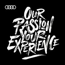 Audi Experience. Lettering, T, pograph, Design, Calligraph, Graphic Design, and Advertising project by Javi Bueno - 05.17.2022