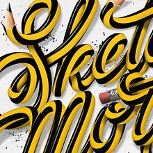 Sketch More. Digital Lettering, Traditional illustration, Lettering, and Graphic Design project by Javi Bueno - 05.17.2022