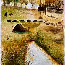My project for course: Natural Landscapes in Watercolor. Een project van  Beeldende kunst, Schilderij y Aquarelschilderen van Anna-Maria Säntti - 17.05.2022