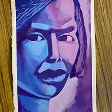 3rd Final project for course: Stylized Portrait Painting with Gouache. Traditional illustration, and Gouache Painting project by Dietrich Adonis (Ordoñez) - 05.08.2022