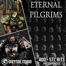 Eternal Pilgrims: 3D printable bits for Space Marines. Un progetto di Progettazione 3D, 3D, Modellazione 3D e Character design 3D di Jose Damian Orozco Borrego - 01.05.2022