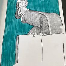Mon projet du cours : Carnet de croquis : illustrez vos expériences personnelles. Un progetto di Illustrazione tradizionale, Bozzetti, Disegno, Sketchbook e Illustrazione con inchiostro di elimauso - 18.05.2022