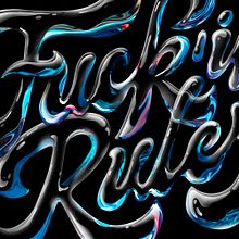 F**K'IN RULES. Projekt z dziedziny T, pografia, Liternictwo c i frowe użytkownika Javi Bueno - 18.05.2022
