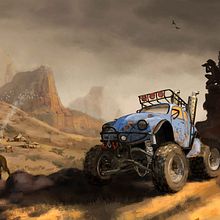 The Wasteland, my project for course: Creating and Painting Fantasy Scenarios in Photoshop  Ein Projekt aus dem Bereich Traditionelle Illustration, Zeichnung, Digitale Illustration, Concept Art und Digitale Malerei von Viktor Sjöberg - 18.05.2022