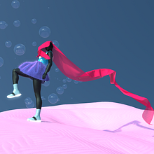  Pink Desert. 3D, 3D Modeling, and 3D Design project by Alena Neverova - 05.16.2022