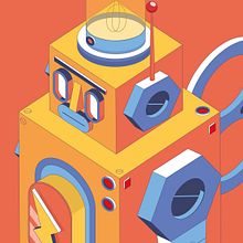 Meu projeto do curso: Ilustração vetorial isométrica a partir do zero. Graphic Design, Vector Illustration, and Digital Illustration project by Fauzia Vieira - 05.18.2022