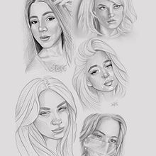 retratos echos procreate  . % alberth dzay tarafından hazırlanan Çizim, Ve Eskiz çizimi projesi - 05.19.2022