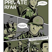 Salvando al Soldado Ryan. Vector Illustration, Poster Design, and Digital Illustration project by Alexander Noguera - 05.14.2022