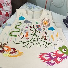 Mi proyecto del curso: Bordado contemporáneo con puntos tradicionales mexicanos. Un progetto di Artigianato, Ricamo, Fiber Art e Textile Design di Andrea Lopez - 20.05.2022