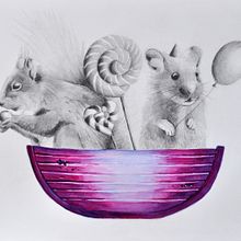 Mi proyecto del curso: Dibujo de animales fantásticos en grafito y acuarela. Un proyecto de Pintura, Dibujo a lápiz, Dibujo, Pintura a la acuarela y Dibujo artístico de agleszczynska - 20.05.2022