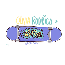 Olivia Rodrigo - Divulgação Oficial do Album "Sour". Design, Traditional illustration, Advertising, and Music project by João Victor - 05.20.2022
