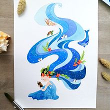 Mon projet du cours :  Techniques d'aquarelle pour des illustrations féériques. Traditional illustration, Drawing, Watercolor Painting, and Editorial Illustration project by aud_rey - 05.20.2022