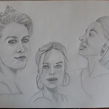 Il mio progetto del corso: Ritratto su blocco da disegno: esplora il volto umano. Projekt z dziedziny Sketching,  Rysunek, Portrety,  Rysunek artystyczny i Sketchbook użytkownika Anna Spizzirri - 20.05.2022